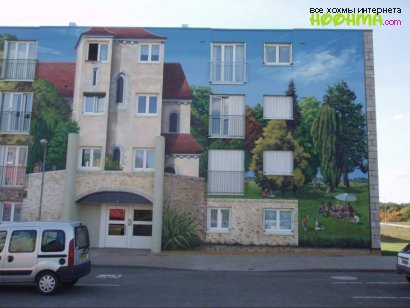 Рисунки на стенах домов
