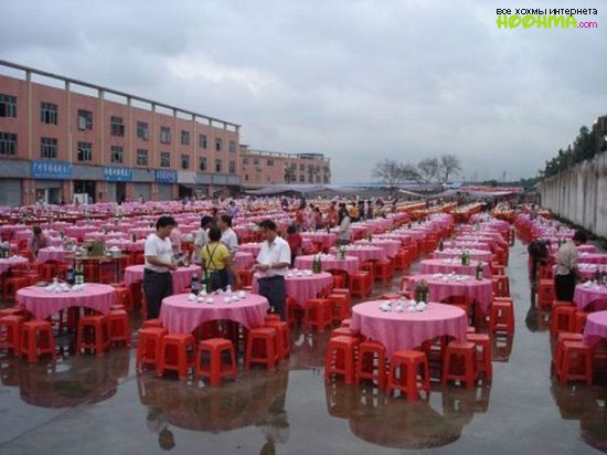Огромная китайская свадьба