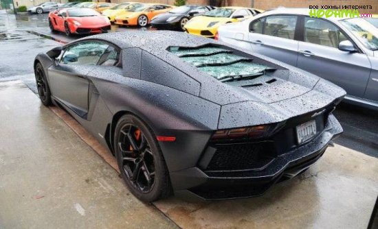 Новый Lamborghini полностью сгорел