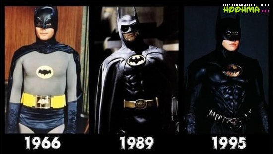 Как менялись костюмы супер героев